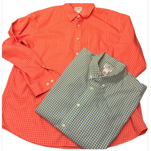 LL BEAN  ⭐️traditional fit cotton button down shirts - Picture 1 of 7